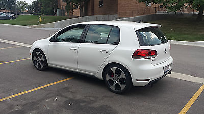 Volkswagen : Golf 2012 GTI with 43,000 mil , white , 4-door, DSG-Automatic Pzev ,