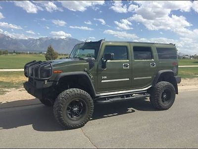 Hummer : H2 H2 2003 hummer h 2 supercharged by vortech 4 wd fabtech lifted green 3 row seats