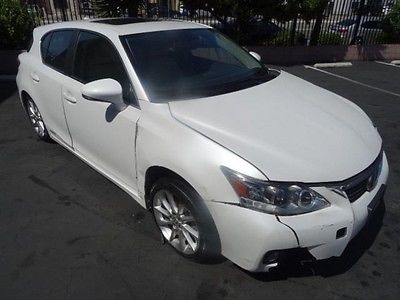 Lexus : CT 200h . 2012 lexus ct 200 h wrecked project repairable salvage damaged fixable save
