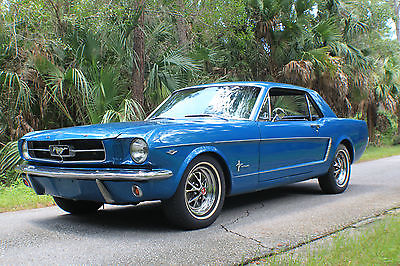 Ford : Mustang 289 V-8 Hard top Coupe 1965 ford mustang hardtop coupe 289 v 8 factory ac runs great clean title