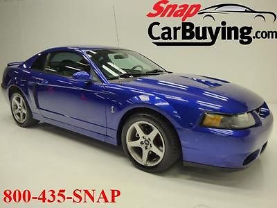 Ford : Mustang SVT Cobra Coupe 2-Door 2003 ford mustang svt cobra coupe 66 k miles sonic blue leather supercharged buy