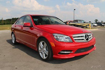 Mercedes-Benz : C-Class C300 Sport Alloy Wheels Sunroof AM/FM/CD Low Miles 2011 mercedes benz c 300 sport 3.0 l v 6 24 v automatic sedan red with tan leather