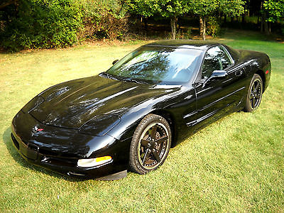 Chevrolet : Corvette Coupe 2004 corvette coupe black on black super clean southern car 69 k miles