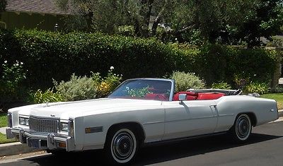 Cadillac : Eldorado 2 Door 1976 cadillac eldorado convertible movie star owned super clean no reserve