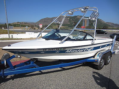 1998 Master Craft 19 ' ski boat (Towboat of The X-Games)-tower-372 hrs-CLEAN!!