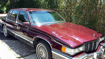 Cadillac : DeVille Base Sedan 4-Door 1991 cadillac deville base sedan 4 door 4.9 l very low miles excellent condition