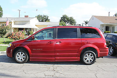 Chrysler : Town & Country Touring Used 2008 Town & Country Touring Wheelchair Ramp Van Burgundy and Low Miles