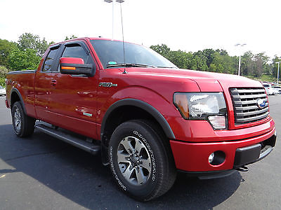 Ford : F-150 Supercab 4x4 FX4 Luxury Heated Cooled Leather 4WD 2012 f 150 supercab fx 4 luxury ecoboost red candy 8 k miles 4 x 4 leather video 4 wd