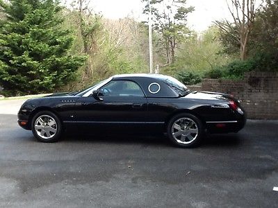 Ford : Thunderbird Base Convertible 2-Door 03 thunderbird black conv with both soft and hard top s