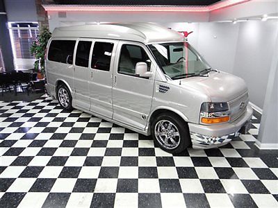 Chevrolet : Express Explorer Luxury Conversion 2009 chevy express explorer hi top luxury conversion leather dvd tv immaculate