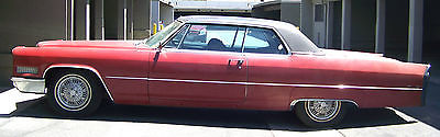 Cadillac : DeVille Coupe DeVille 1966 red cadillac coupe deville one owner needs loving home