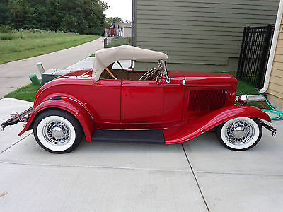 Ford : Other Cabriolet 1932 ford roadster cabriolet hot rod street rod full fendered rumbleseat sharp