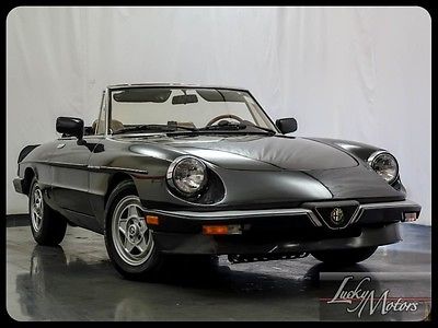 Alfa Romeo : Spider Convertible 1984 alpha romeo spider veloce convertible