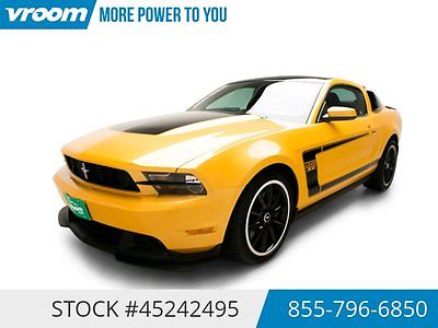 Ford : Mustang Boss 302 Certified 2012 12K MILES 2012 ford mustang boss 302 12 k miles recaro cruise control clean carfax vroom