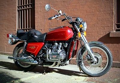 Honda : Gold Wing 1975 honda gl 1000 goldwing low 28 357 miles red black in great condition