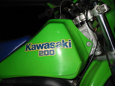 Kawasaki : KDX 1987 kdx 200 vmx husqvarna maico vinduro vmx enduro racing rm kx cz kdx vintage