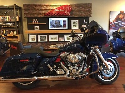 Harley-Davidson : Touring 2013 harley davidson road glide custom with only 2536 miles pacific blue pearl