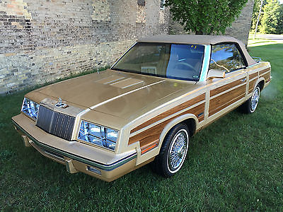 Chrysler : LeBaron Wood 1985 lebaron convertible woody 55 k original miles 1 of 595 survivor car