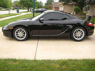 Porsche : Cayman COUPE 2007 porsche cayman base model 34 850 miles black on black maintenance records