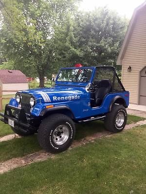 Jeep : Renegade CJ5 Renegade 1976 jeep cj 5 renegade blue restored completely cj 5 1979 amc motor 3 speed