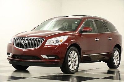 Buick : Enclave AWD Premium DVD Navigation Leather Crimson Red Black 4WD GPS Heated Cooled Rear Camera Bose Memory 8 Passenger 14 15 Used Remote Start