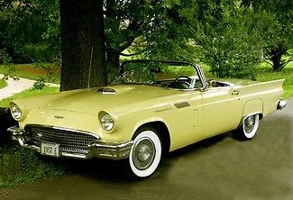 Ford : Thunderbird 2 Door Hardtop Removable 1957 ford thunderbird 2 door hardtop removable e model 270 hp v 8 t bird 2 owner