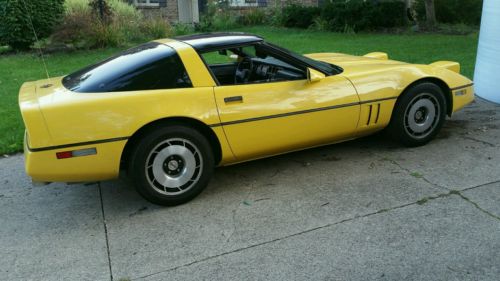 Chevrolet : Corvette 1985 competition yellow corvette new paint new tires new exhaust 74 000 miles