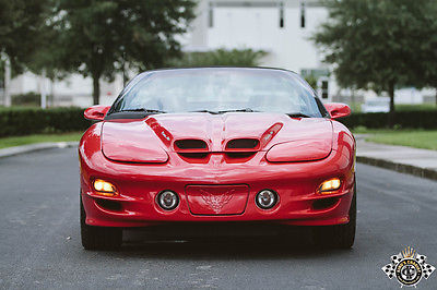 Pontiac : Firebird RED WS6 CONVERTIBLE OUTSTANDING 2002 red ws 6 trans am convertible outstanding original unmodified