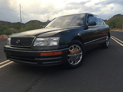 Lexus : LS 4 Door Sedan 1997 lexus ls 400 4.0 l v 8 premium black on black rust free arizona car