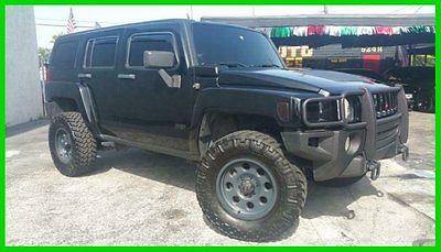 Hummer : H3 2007 hummer h 3 black on black mint condition lifted loaded beautiful florida car