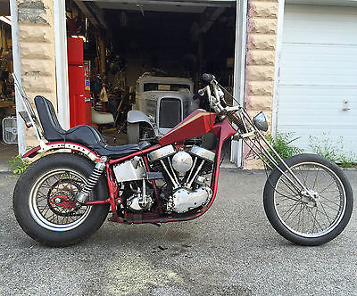 Harley-Davidson : Other 1967 harley panhead shovelhead chopper vintage project dropseat frame mpd 8500 bo