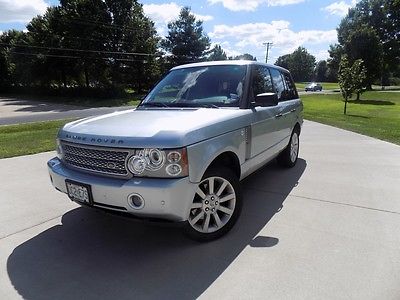 Land Rover : Range Rover Supercharged 2008 light gray amazing condition 4.2 l v 8 supercharger 4 x 4 6 speed automatic
