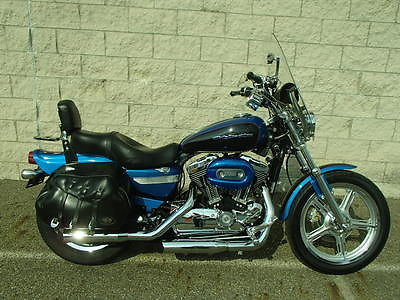 Harley-Davidson : Sportster 2004 harley davidson sportster 1200 c in blue and black