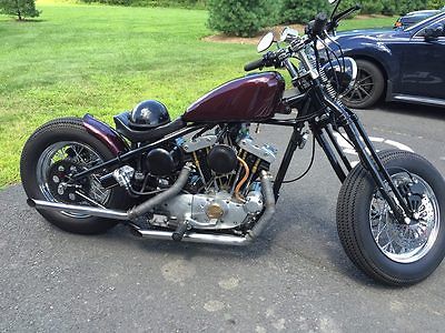 Harley-Davidson : Other 71 harley davidson ironhead springer rigid old school chopper bobber