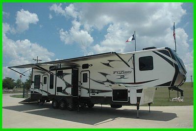 2013 Keystone Fuzion 395 TOY HAULER - 2 AC, 5500 Onan, 1.5 Bath, 12' Garage