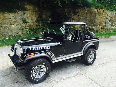 Jeep : CJ Laredo 1985 cj 7 laredo factory a c 5 speed manual extra clean new paint free shipping