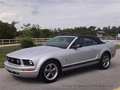 Ford : Mustang Convertible V6 2006 ford mustang convertible v 6 clean carfax florida car leather automatic 4.0 l