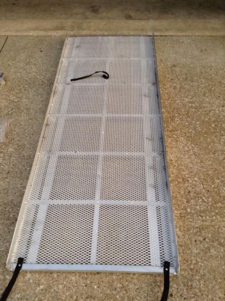 New Aluminum pull out ramp for pontoon boat.