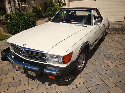 Mercedes-Benz : SL-Class White Chrome 2 tops 1980 mercedes 450 sl