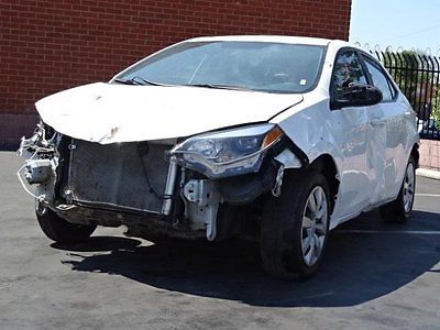Toyota : Corolla LE CVT 2014 toyota corolla le cvt wrecked salvage rebuilder priced to sell wont last