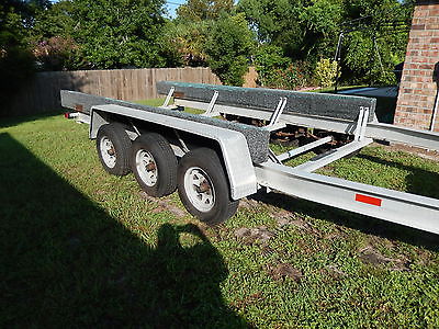 3 axle Aluminum Boat Trailer, 1998 mfg by Quickload,