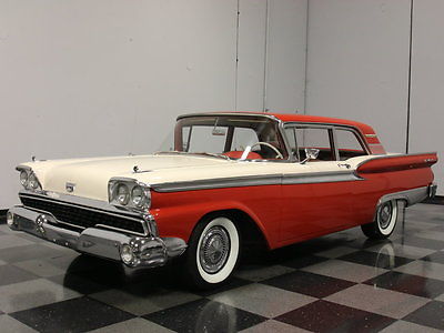 Ford : Fairlane 500 BEAUTIFULLY RESTORED '59, 332 V8, FORD-O-MATIC, FLOWMASTER DUALS, PS, PB, A/C!!