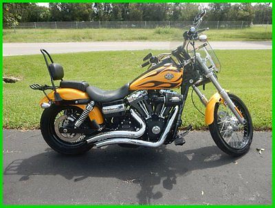 Harley-Davidson : Dyna 2011 harley davidson wideglide flame paint w s b r exhaust air cleaner