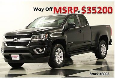 Chevrolet : Colorado MSRP$35200 4WD Camera Black Extended 4X4 New Rear Vision Remote Start Mylink Bluetooth 15 16 2015 Ext Cab Bed Liner USB