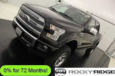 Ford : F-150 Rocky Ridge Platinum 6in Lift 20in Wheels Nav 4X4 New 5.0 V8 4WD Flow Master Navigation Sunroof Remote Start Rear Camera Leather