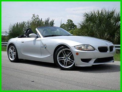 BMW : M Roadster & Coupe M Roadster Convertible 2-Door 2006 bmw z 4 m 3.2 l i 6 6 speed manual rare car silver over black clean carfax