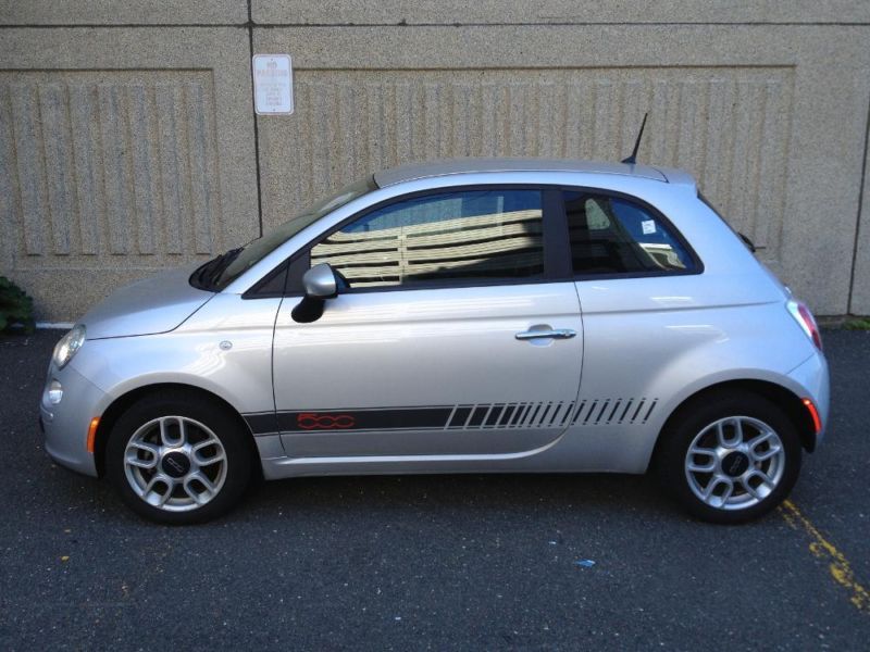 2013 Fiat 500 Coupe POP auto Silver on Black