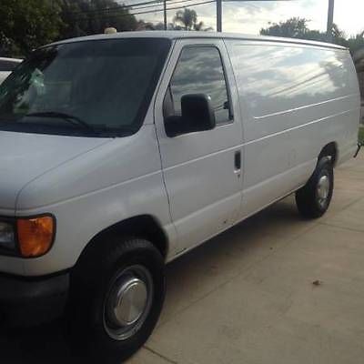 Ford : E-Series Van E350 2005 ford econoline e 350 super heavy duty extened cargo van white v 8