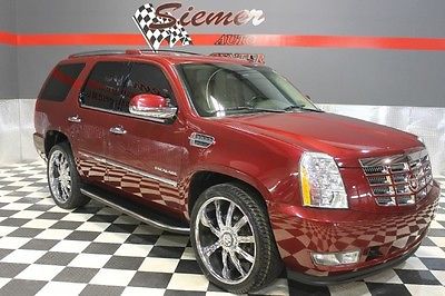Cadillac : Escalade Luxury red, tan leather, dvd, navigation