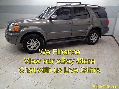 Toyota : Sequoia Limited Leather Heated Seats 03 sequoia 2 wd limited 3 rd row leather heated seats sunroof we finance texas